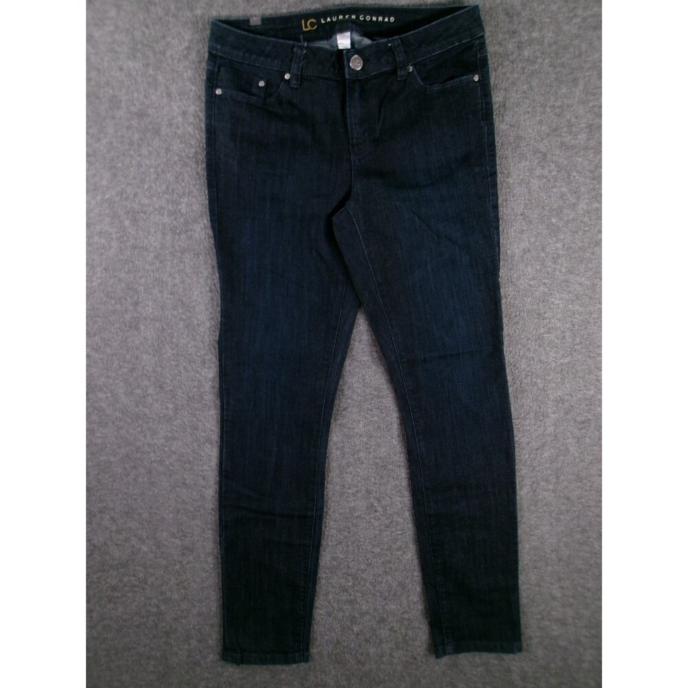 LC Lauren Conrad Jeans Women 6 Blue Skinny Dark Wash Capsule Causal Preppy